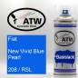 Preview: Fiat, New Vivid Blue Pearl, 208 / RSL: 400ml Sprühdose, von ATW Autoteile West.